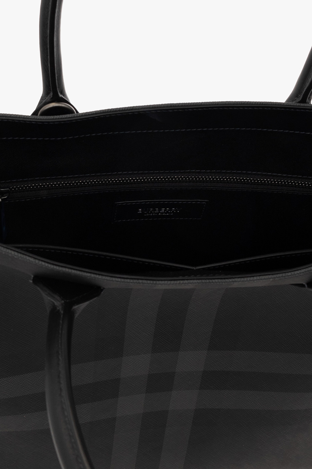 Burberry 'Denny Slim' shopper bag | Burberry Black Pebbled